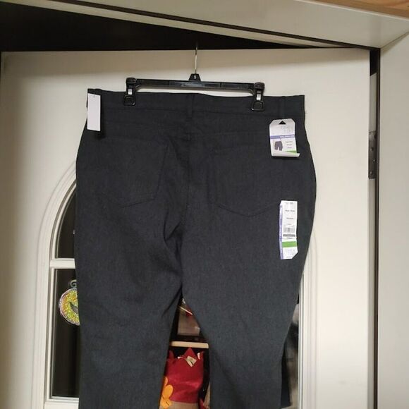 New Time And Tru Gray Fitted High Rise Stretch Jegging Pants Women's XXL 20 - Picture 3 of 3
